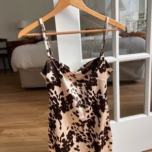 Cow print dress